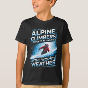 Camiseta Especialistas em Escalada Alpina Encontram o Tempo