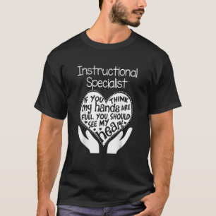 Camiseta Especialistas instrutivos na escola de mãos cardía