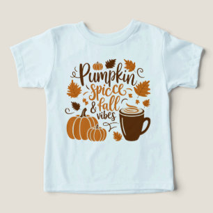 Camiseta Especiarias de abóbora e vibrações de queda