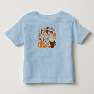 Camiseta Especiarias de abóbora e vibrações de queda
