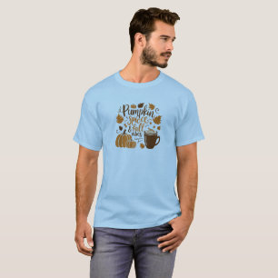 Camiseta Especiarias de abóbora e vibrações de queda