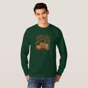 Camiseta Especiarias de abóbora e vibrações de queda