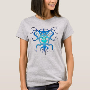 Camiseta Espécie alienígena Tatuagem Tribal Design - Azul