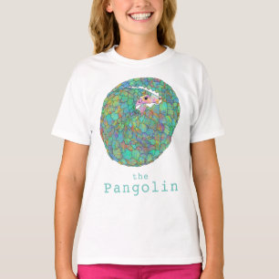 Camiseta Espécie Ameaçada de Pangolim Arte de Animal Fofo V