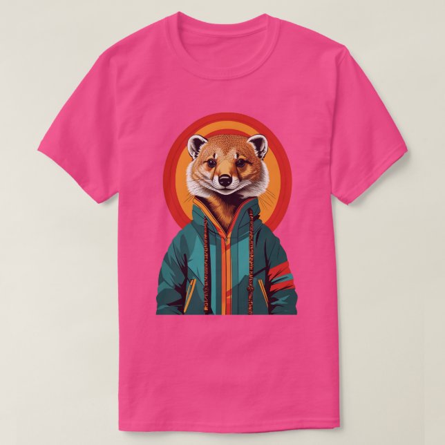 Camiseta Espécie Ameaçada Mongoose Shai (Frente do Design)