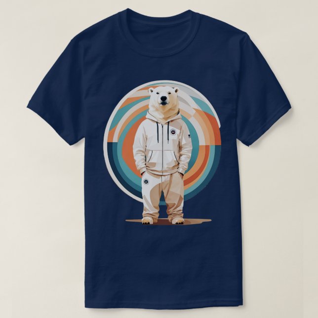 Camiseta Espécie Ameaçada Urso Polar Jalen (Frente do Design)