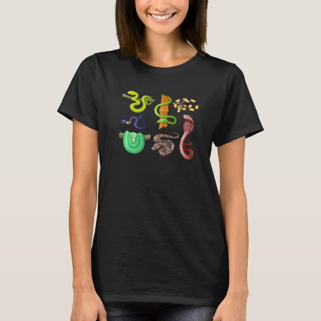 Camiseta Espécie Educativa E Tipos De Cobras 26 (Frente)