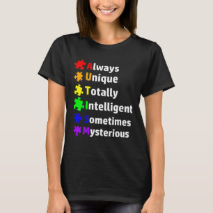 Camiseta Especificação de Autismo Awarness Quebra-cabeça mê