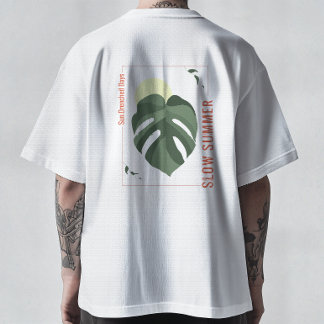 Camiseta Espécime Monstera de Verão Lento