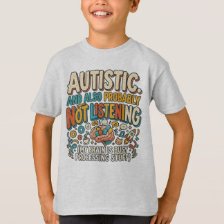 Camiseta Espectro de Autismo Não Ouvindo