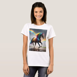 Camiseta Espectro de Graça: Cavalo Arco-Íris Baixo do Arco-