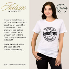 Camiseta Espectro de Possibilidades de diafragma em Tri-Ble