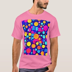 Camiseta Espectro dos círculos Abstrato coloridos