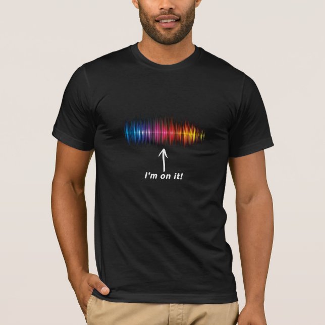 Camiseta Espectro:  Estou a tratar disso! (para tecido de c (Frente)