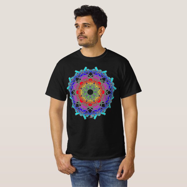 Camiseta Espectro Glifo Xilográfico (Frente Completa)