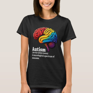 Camiseta Espectro Neurológico do Cérebro Autismo Incrível A