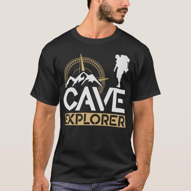 Camiseta Espeleologia da Espelhamento do Selvagem de Cavern (Frente)