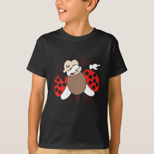Camiseta Espelhamento Espelho Espelho Cute Ladybug
