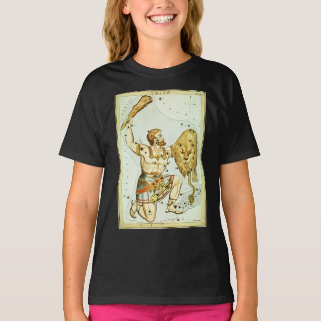 Camiseta Espelho da Urânia, Mapa Celestial da Astronomia Vi (Frente)