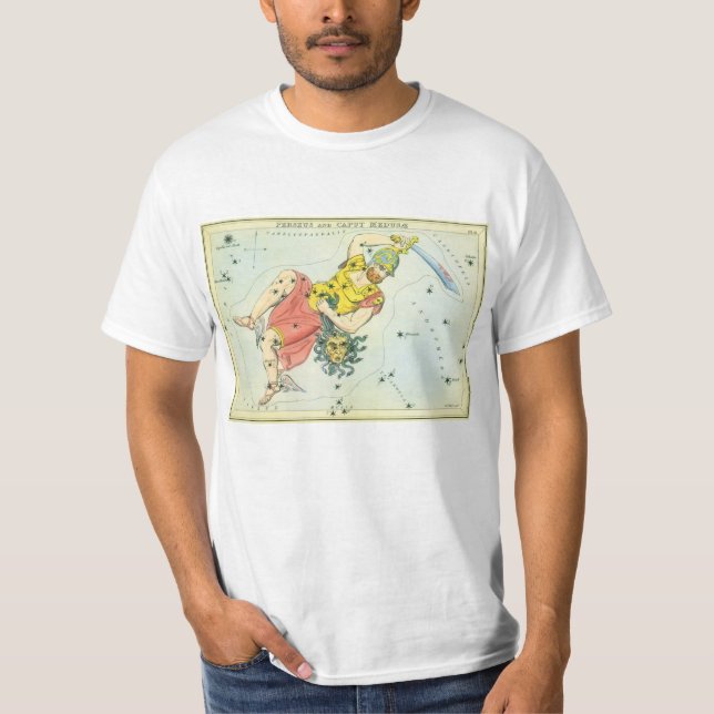 Camiseta Espelho da Urânia, Mapa Celestial da Astronomia Vi (Frente)
