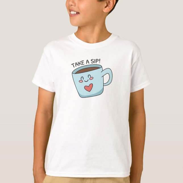 Camiseta Espelho de amor de xícara bonito (Frente)