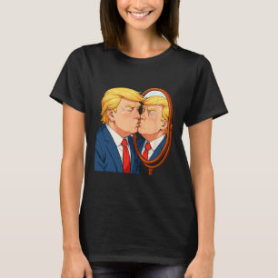 Camiseta Espelho de Beijo Anti-Donald Trump - Saciado de Na