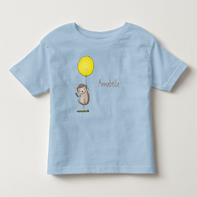 Camiseta Espelho de ouriço e desenho de balão (Frente)