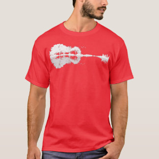 Camiseta Espelho de reflexão sobre a natureza da guitarra a