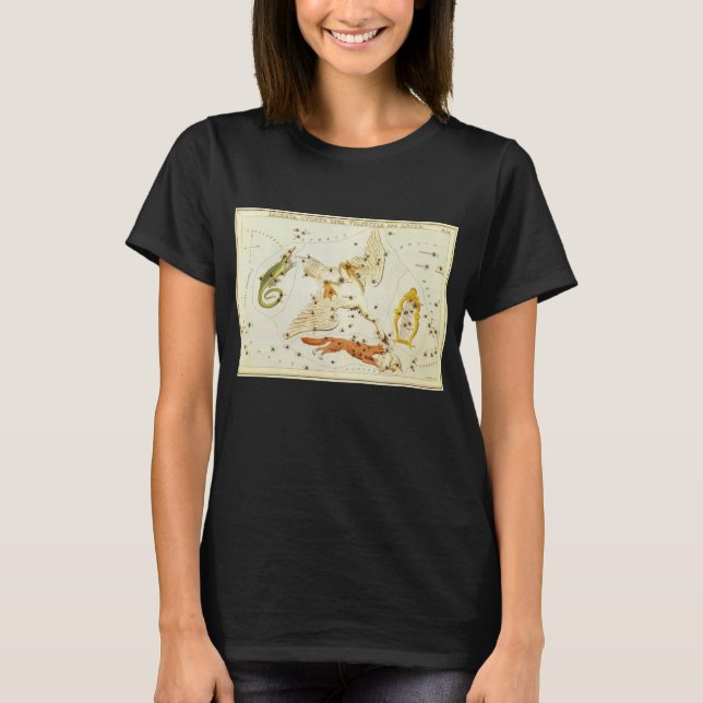 Camiseta Espelho de Urânia, Mapa Celeste de Astronomia Anti (Frente)
