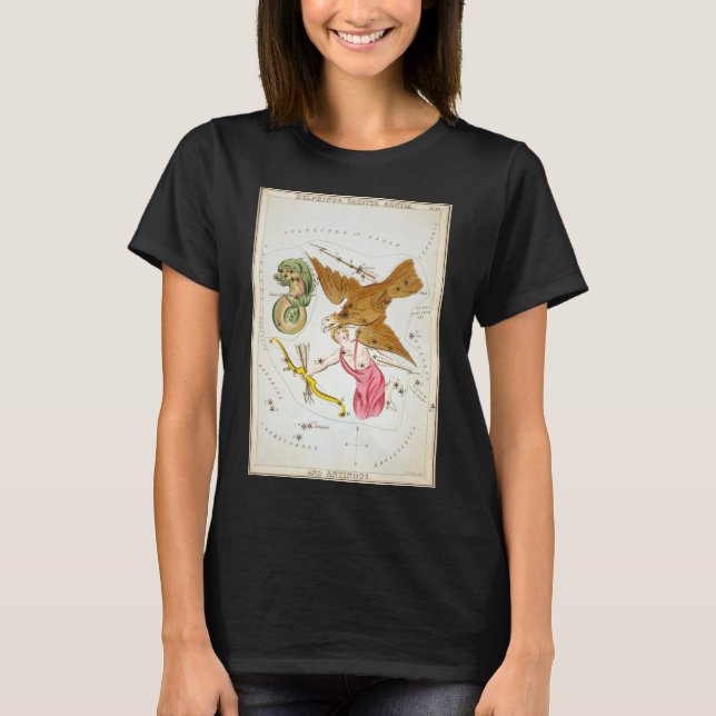 Camiseta Espelho de Urânia, Mapa Celeste de Astronomia Anti (Frente)
