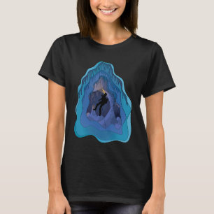 Camiseta Espelho Espelho De Cavernas Engraçadas Pelo Explor