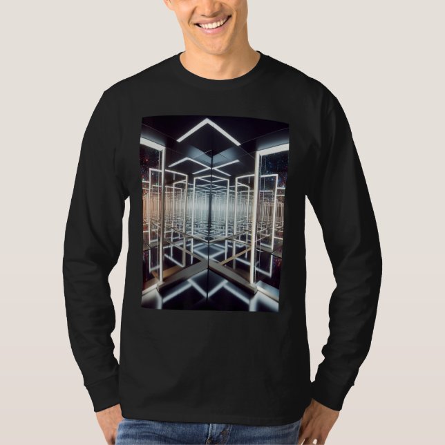 Camiseta Espelhos Infinitos Mesmerizando Espelho de Profund (Frente)