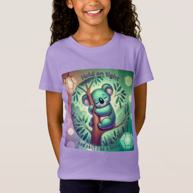 Camiseta Espera aí, relaxa como um Koala (Frente)