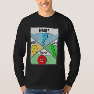 Camiseta Espera O quê Para com isso Eu concordo Pontuação e