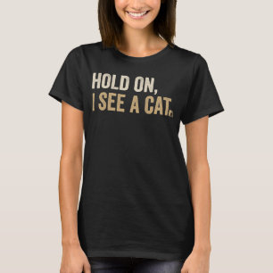 Camiseta Espera, Vejo Um Gato Gato Sárctico Ditos 1