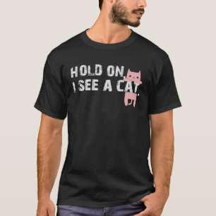 Camiseta Espera, Vejo Um Gato Sarcástico Dizendo Gato 3
