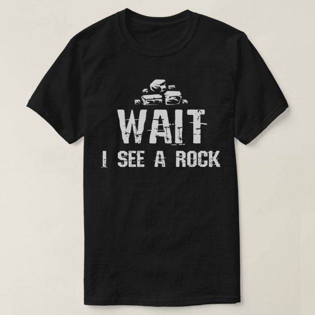Camiseta Espera, Vejo Um Rock 1 (Frente do Design)