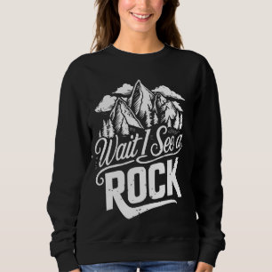 Camiseta Espera, Vejo Uma Geologia Engraçada E Ciência Geol