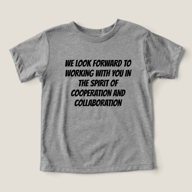 CAMISETA ESPERAMOS TRABALHAR COM VOCÊ NO ESPÍRITO (Design frontal)