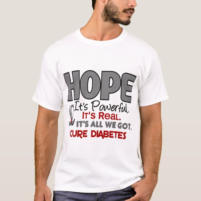 Camiseta ESPERANÇA 1 do diabetes (Frente)
