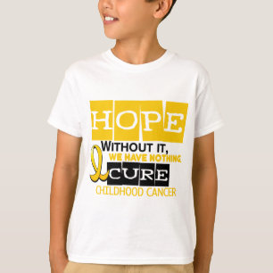 Camiseta ESPERANÇA 2 da consciência do cancer da infânci