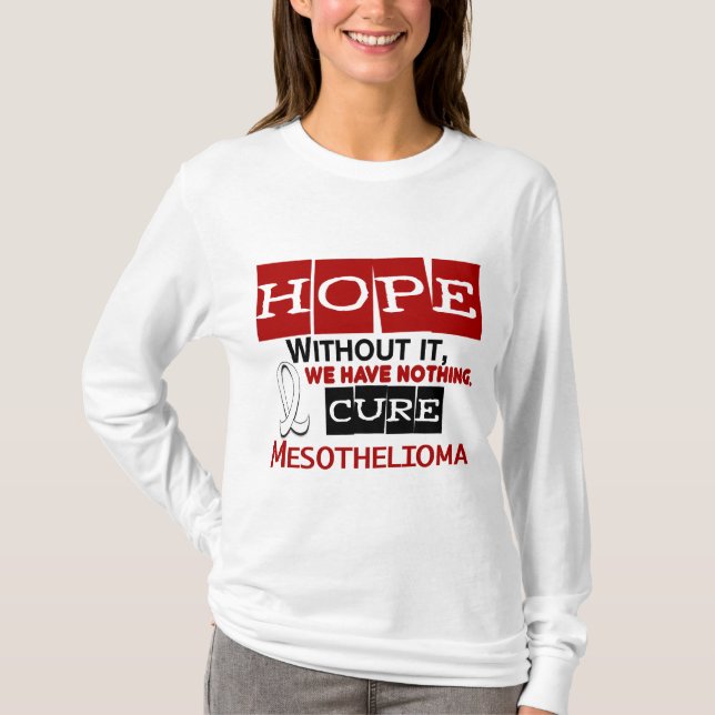 Camiseta ESPERANÇA 2 do mesotelioma (Frente)