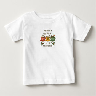 Camiseta Esperança Alegria Paz e Cacau