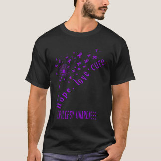 Camiseta Esperança amor Cura Consciência da Epilepsia T