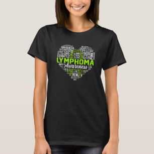Camiseta Esperança amor cura linfoma cardíaco claro Guerrei