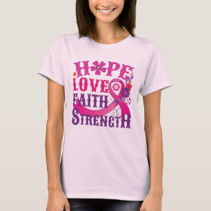 Camiseta Esperança-amor-fé-força