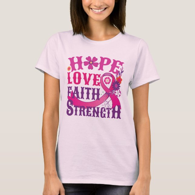 Camiseta Esperança-amor-fé-força (Frente)
