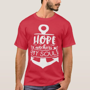 Camiseta Esperança ancorar minha alma Deus Motivação Fé 650