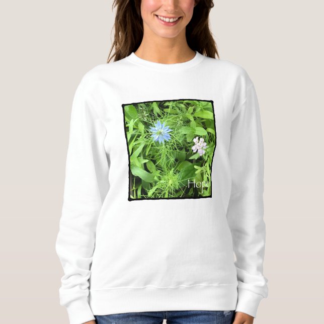 Camiseta Esperança básica das mulheres (Frente)