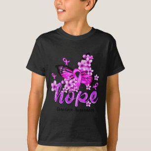 Camiseta Esperança Borboleta Roxa Sensibilização para a Sob